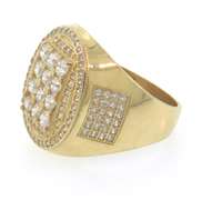 Handsome Men's Diamond Ring in 14kt Yellow Gold