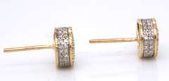 Stunning Yellow Gold Diamond Earrings