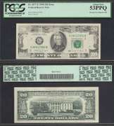 $1 1981 Cutting Error showing tip of sheet