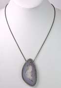 Precious Agate Necklace with Crystals & CZ Accents in Sterling Silver