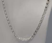 Pretty Sterling Silver Gucci Chain Necklace