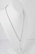 Sterling Silver Tail Shaped Necklace.