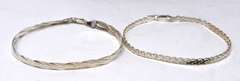 Lot of 2 Sterling Silver Italian Bracelets