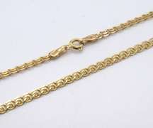 Fancy Yellow Gold Link Chain Necklace