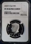 2020-S Clad PF70 Ultra Cameo NGC 50C.