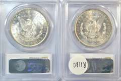 PCGS MS63 Choice BU 1883-O & 1884-O Morgan Silver Dollars