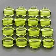 Pristine 10.73ct 16pc lime green Peridot set
