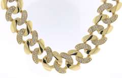 Dreamy Yellow Gold Cubic Zirconia Necklace