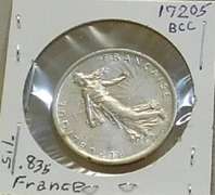 France 1960   5 Francs .835 Silver