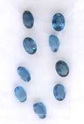 Stunning Group of Oval Cut London Blue Topaz Gemstones, 10.35cts