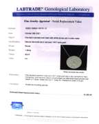 Charming PAve Diamond Disc Pendant on Chain