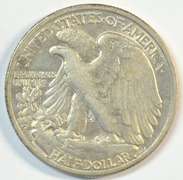 Lovely Choice AU 1933-S Walking Liberty Half Dollar. Key date