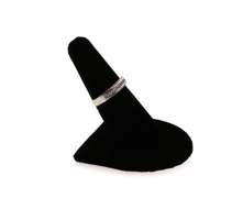 Gorgeous Sterling Silver Anniversary Band Ring with Channel Set Cubic Zirconias