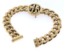 Incredible Black Onyx Curb Link Bracelet