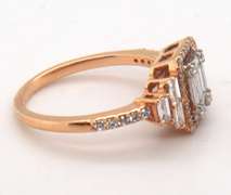 Classic 18k Stamped Yellow Gold Diamond Ring