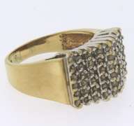 10kt Diamond Pyramid Band