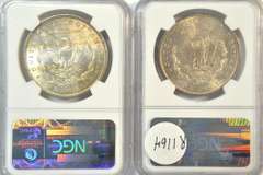 Great BU 1900-O & 1904-O Morgan Silver Dollars. NGC MS63