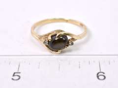 Brown Star Sapphire Ring in Gold
