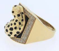 Fantastic Black Onyx Panther Ring