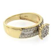 Great 3 Ring Wedding Set in 14kt Yellow Gold