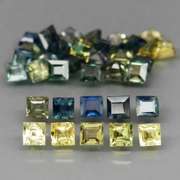 Unheated! VS clarity! 8.52ct princess cut Australian Sapphire set