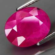 Heated only! Vibrant 4.97ct pinkish red Ruby