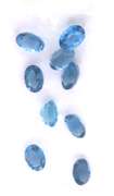 Great Group of 9 Oval Cut London Blue Topaz Gemstones, 10.93cts