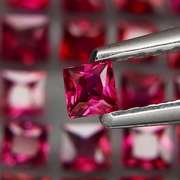 Radiant princess cut! Unheated! 4.27ct Sapphire set!