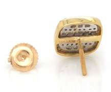 Amazing Yellow Gold Diamond Earrings