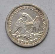 1858 O Seated Quarter