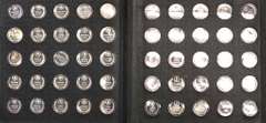 The States Of The Union Franklin Mint. 50 Sterling Silver Medals.