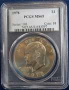 1978 PCGS MS65 $1