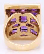 Gorgeous Yellow Gold Amethyst Ring