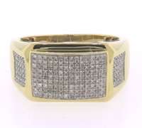 Handsome 10kt Diamond Men's Ring