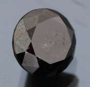 Exquisite 1.75ct smooth cut Black Diamond solitaire