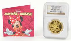 PF70 UCAM 2014 Niue 200 Gold Dollars - Minnie Mouse Disney - NGC COA
