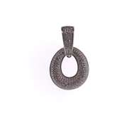 Infinity Sterling Silver Pendant with Cubic Zirconias