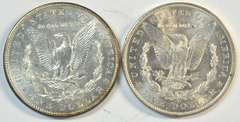 Choice BU 1902-O & 1904-O Morgan Silver Dollars