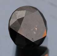 Very fine 1.72ct smooth cut Black Diamond solitaire