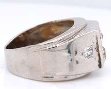 Men's White Gold 1cts Diamond Cluster Ring