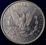 1884-O Morgan Silver Dollar, AU.