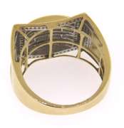 Sleek 10kt Diamond Men's Ring