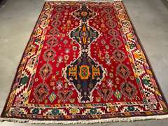 STUNNING PERSIAN SHIRAZ RUG 5.7x8