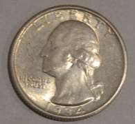 Near Unc 1934 Strong Motto Washington Quarter