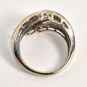 Glittering White Gold Diamond Cluster