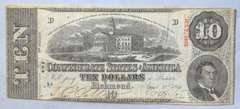 $10 April 6 1863 CSA Note