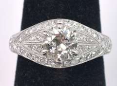 Incredible Ladies 1.05CTS Diamond Ring in 18K White Gold
