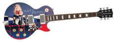 Katy Perry Smile Autographed Signed Custom Photo Graphics Guitar ACOA