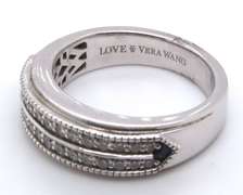 VERA WANG MENS DIAMOND WEDDING BAND 14K