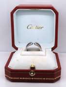 White Gold Double C Logo Cartier Ring